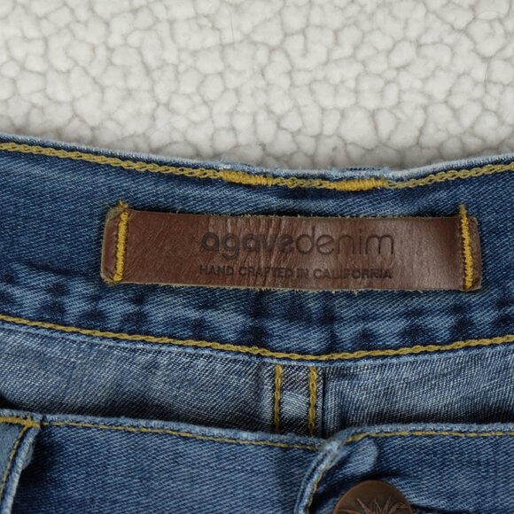 Agave Jeans Mens 36x32 Blue Waterman Straight Leg Medium Wash Denim USA Made - Picture 9 of 14
